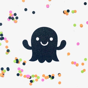 Glitter Ghost Cupcake Toppers Halloween image 3