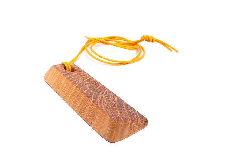 Wooden Pendant Wooden Necklace Solid Wood Pendant Wooden Etsy