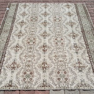 decorative rug, turkish rug, vintage rug , boho decor rug Free Shipping 6.3 x 8.1 ft tribal rug , bohemian rug , floor rug , rug 5531