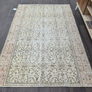 Turkish rug, Vintage rug, Small rug, Area rug 3.7 x 5.7 Ft Handmade rug, Turkey rug, Boho rug, Wool rug, Doormat rug, Floor rug 7534