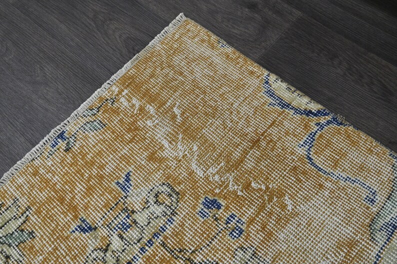 Door Mat Rug, Handmade Rug, Bath Mat Rug, 2x4 Turkish Rug, 2x4 Vintage