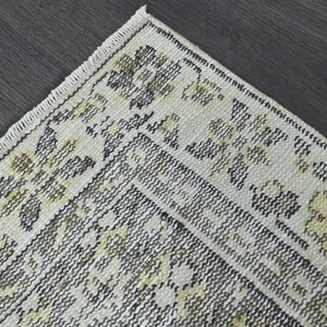 2.2x6.3 Ft Handmade rug, Turkish rug, Hallway rug, Vintage rug, Oushak runner, Decorative rug, Entryway rug, 2x6 Runner rug, Farmhouse decor