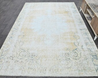 Wohnzimmer Teppich, 2x3 m, Vintage Teppich, Antiker Teppich, Türkischer Teppich, Handgeknüpfter Teppich, Boho Teppich, Boho Teppich