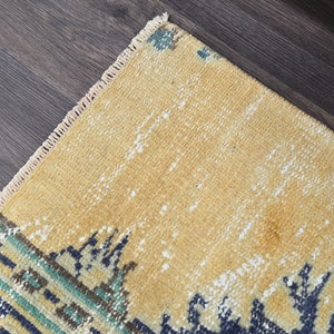 2x4 Anatolian Rug, Natural Rug, Bath Mat Rug, Door Mat Rug, Small Rug, Wool Mini Rug,Vintage Mini Rug, 2x4 Turkish Rug, 2x4 Oushak Rug, 7458