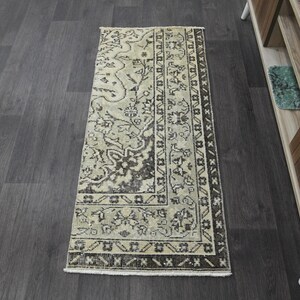 Türkischer Teppich, Anatolischer Teppich 60x120, Vintage Teppich, Anatolischer Teppich 60x120, Anatolischer Teppich, Handgewebter Wollteppich, Handgeknüpft