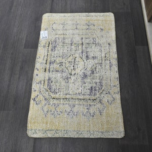 Turkish Mini Rug,2x3 Turkish Rug,Vintage Mini Rug,Wool Rug, Oushak Door Mat, 2x3 Anatolian Rug, 2x3 Door Mat Rug, Door Mat, 2x3 Mini Rug,936