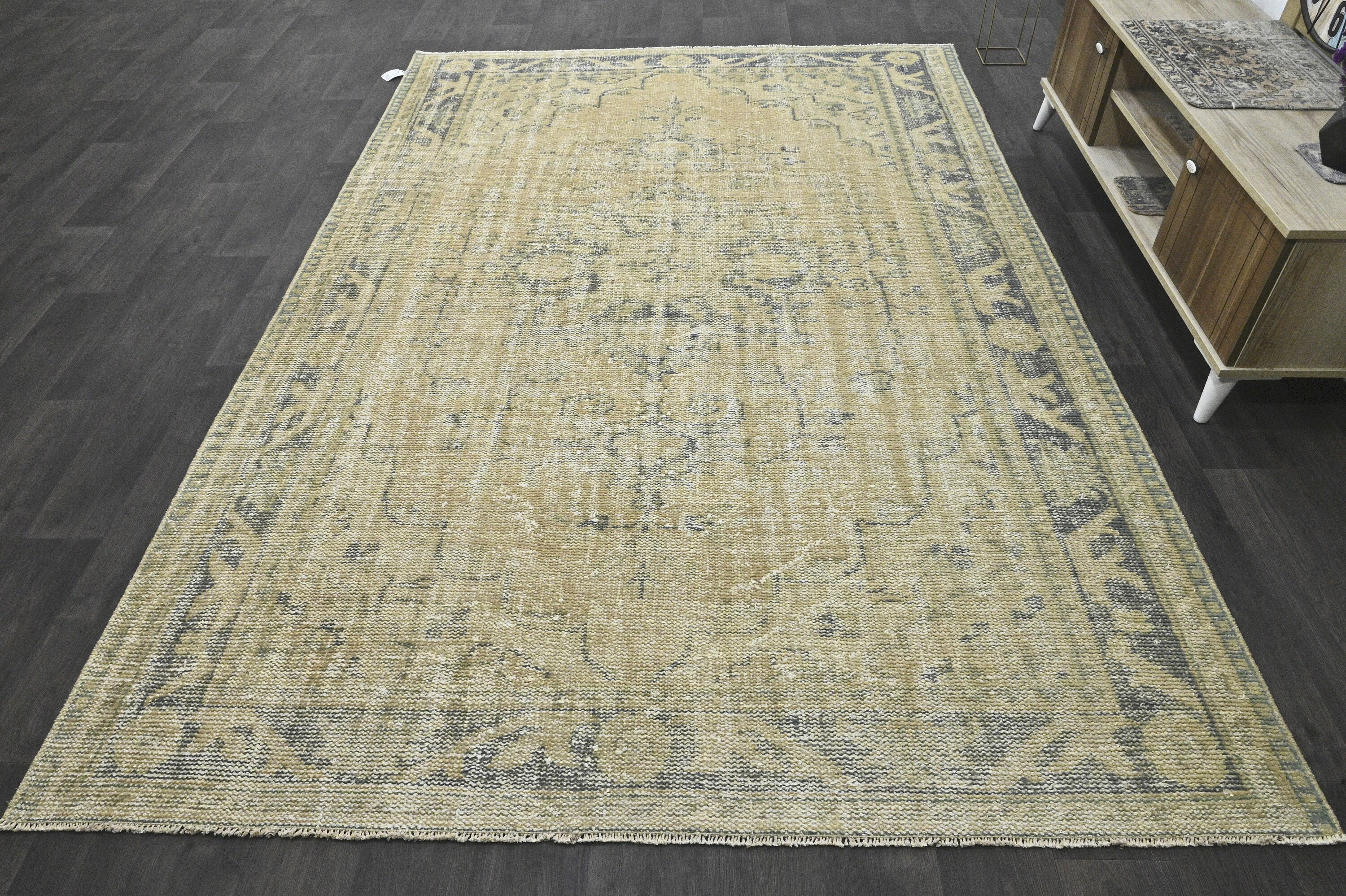Handmade Wool Rug, Turkey Carpet, 6x10 Rug, Oushak Rug 6x10