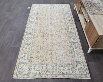 4x7 tapijt, 4x7 vintage tapijt, vintage tapijt, Turkse tapijt, 3,6x6,7 ft, Turks gebiedsdeken, noodlijdend tapijt, uniek tapijt, 4x7 Turks tapijt, tapijt, 7250