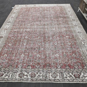 8x10 vintage rug,8x10 turkish vintage wool rug,8x10 rug,8x10,vintage carpet,8x10 vintage,8x10 turkish rug,8x10 kilim,persian,9928