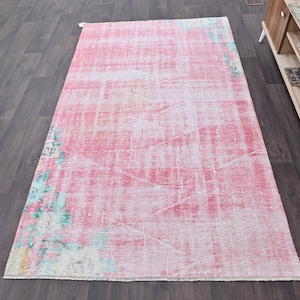 4x7 Turkish Vintage Area Rug, 4x7 Turkish Vintage Rug, 4x7 Area Rug, Shabby Chic Rug, Turkish Rug 4x7, Turkey Rug, Handmade Rug ,4.1x7.1