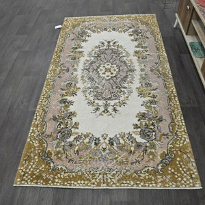 Area Rug 4x7, Turkish Rug, Floor Rug, Bedroom Rug, Distressed Rug, Kilim Rug, Boho Decor, Beige Rug, 4x7 Rugs, free shipping, home rug