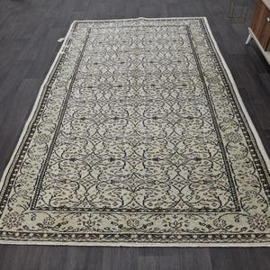 5x8 Turkish Rug, Kitchen Rug, Entry Decor Rug, Muted Color Rug, 5x8 FT Narrow Rug ,Handmade Wool Rug, Vintage Home Decor Rug,(5.1x8.5) Ft