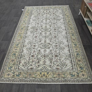 5x8 Oriental Carpet, Vintage Rug, 5x8 Turkish Rug, Rug For Bedroom, 5x8 Oushak Rug, Turkish Unique Rug, 5x8 Handmade Rug, 5x8 Old Rug, 10856