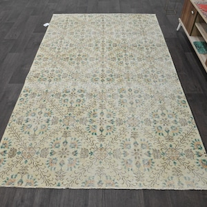 5x8 Rug,5x8 Turkish Rug,5x8 Ousak rug,5x8 Vintage Carpet rug,Wool rug,Carpet,5x8 Area Rug,,5x8 Antique Rug,Turkish Rug,Decorative Carpet