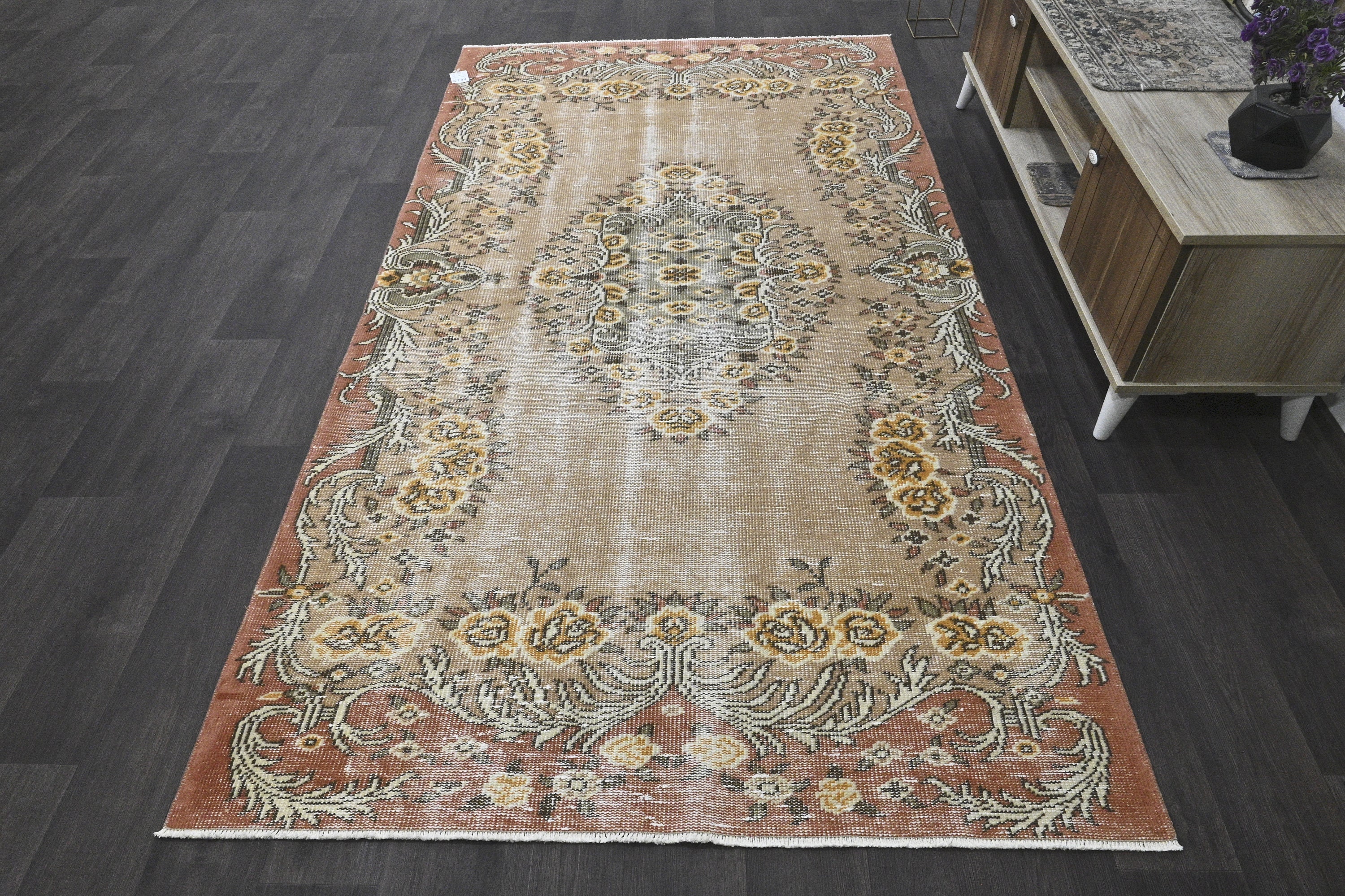 5x9 Rug, Tribal Turkish Rug, 5x9 Turkish Rug, Handmade Rug