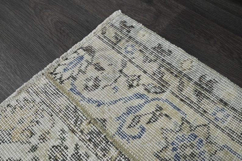 Door Mat Rug, Handmade Rug, Bath Mat Rug, 2x4 Turkish Rug, 2x4 Vintage