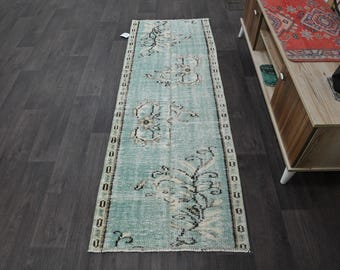 2x6 レッドベージュブルーヴィンテージトルコウシャクラグ、花柄