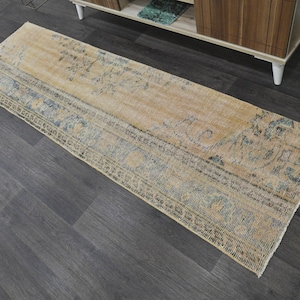 2x7,Runner Rug,Vintage Runner Rug,2x7 Turkish Rug,2x7 Soft Rug,2x7 Oushak Rug,Handwoven Rug,Anatolia Runner Rug,2x7 Runner Rug,2x7 Rug,10434