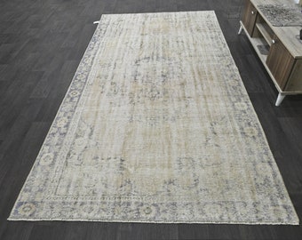 Vintage rug, Turkish wool rug, Small rug, Handmade area rug, Boho decor rug 5.5 x 10.3 ft. Bohemian rug, Nomadic rug, Decorative rug 10241