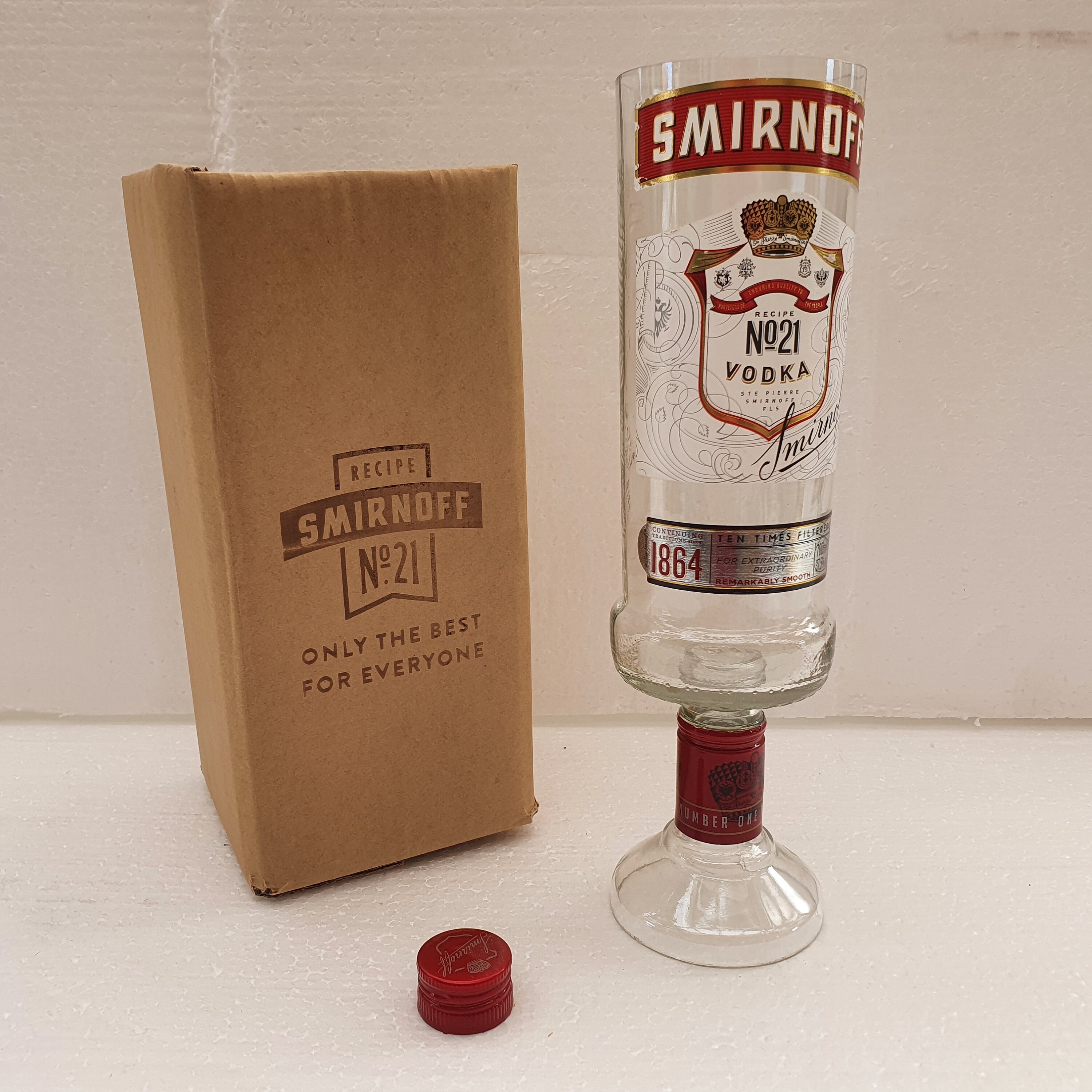 Upcycled Handmade Smirnoff Vodka Glasses All Flavours Gift Box Etsy