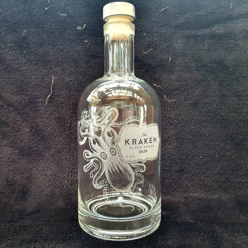 Rum Personalised Kraken Decanter Gift Box Set Can Be Etsy