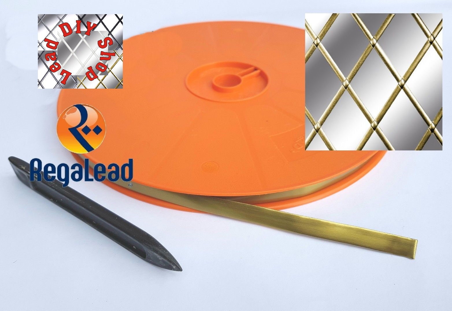 Satin Brass self adhesive lead window lead glass crafts bottle Etsy