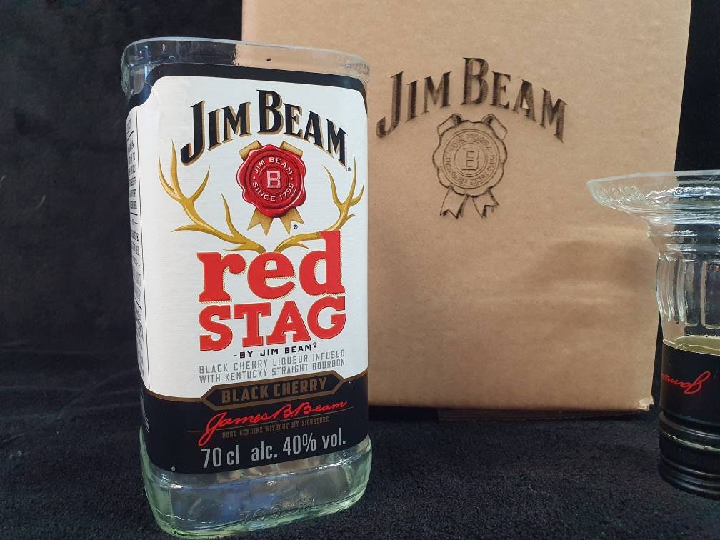 Jim Beam Upcycled Glass Gift Sets handmade can be