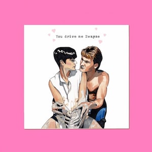 Ghost Valentines Card • You Drive Me Swayze • 9th Ninth Anniversary Pottery