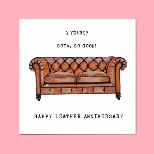 Third Wedding Anniversary Card Funny 3rd Anniversary Card - Etsy Third Wedding Anniversary Card Funny 3rd Anniversary Card - Etsy
