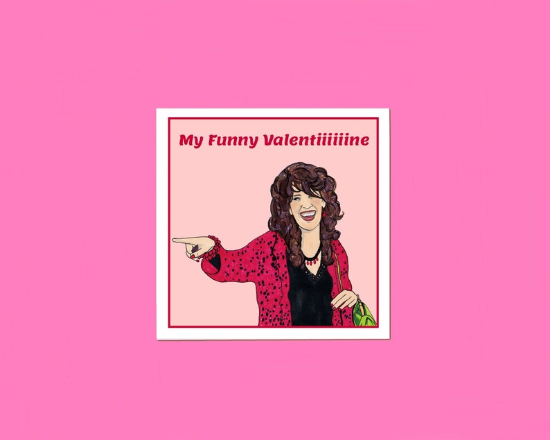 Janice from Friends Valentine's Card My Funny Valentine The One with the Mix Tape TV Show Oh My God Frank Sinatra song Love image 1