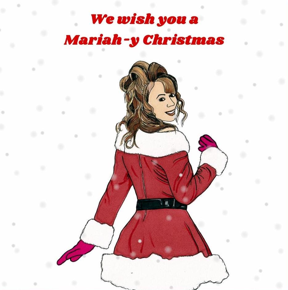 Mariah Carey Christmas Card • We Wish You a Mariah-y Christmas • All I Want  For Christmas is You Music Video •