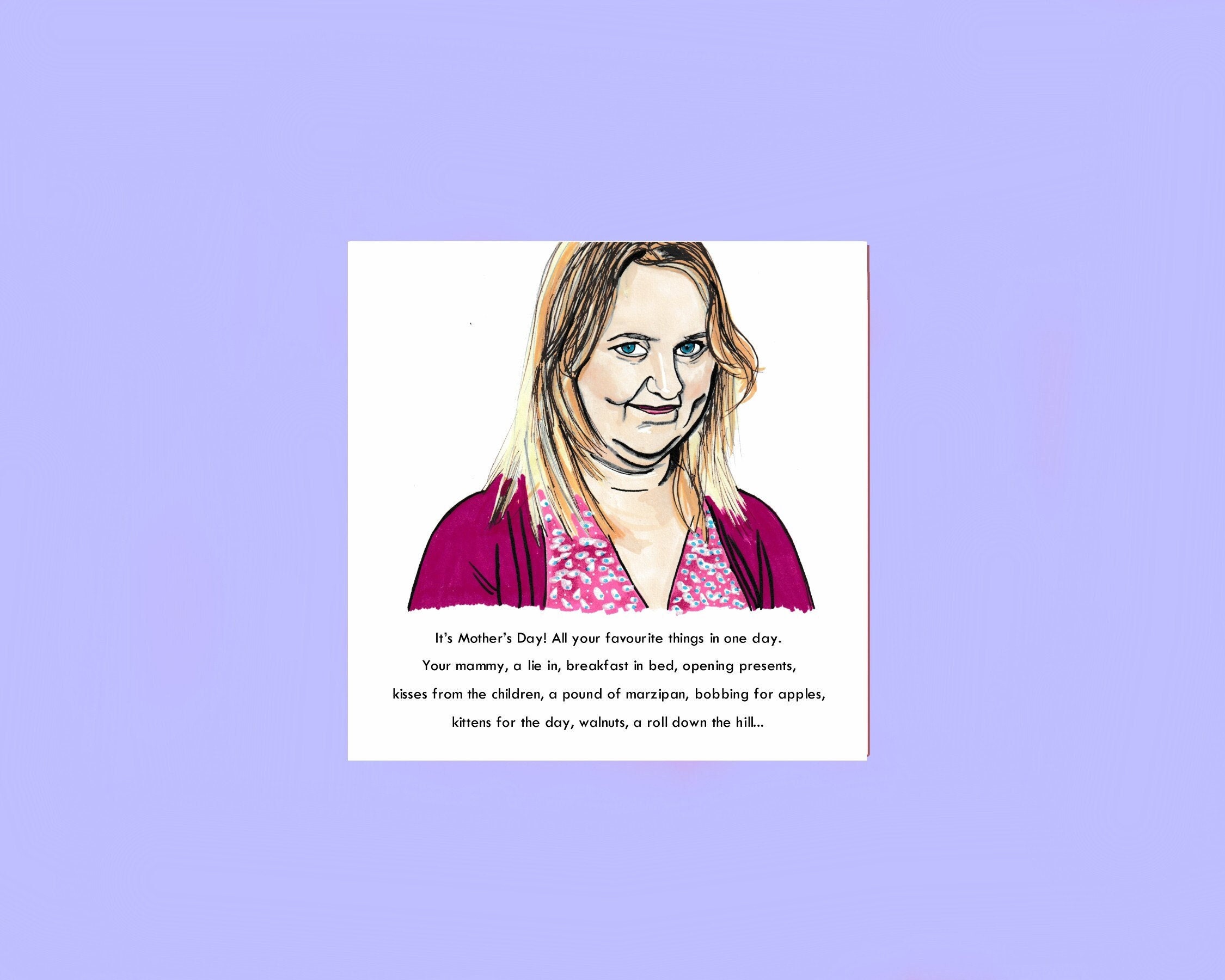 Motherland Mother's Day Card • Anne from Motherland • Funny Quote • BBC  Sitcom • Comedy • Mammy's Day Card • From Son / Daughter, image size:2250x1800