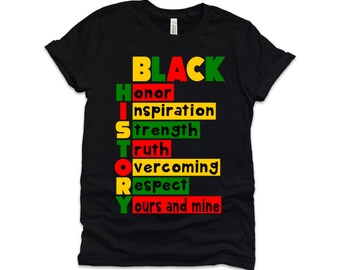 Hope, Inspire, Strength | Black History Month Unisex T-shirt