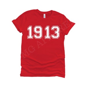 Delta Woman 1913 T-shirt  | HBCU Delta Soror red and white T-shirt