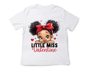 Little Miss Valentine Toddler T-shirt | Baby girls, hearts, love Valentine T-shirt