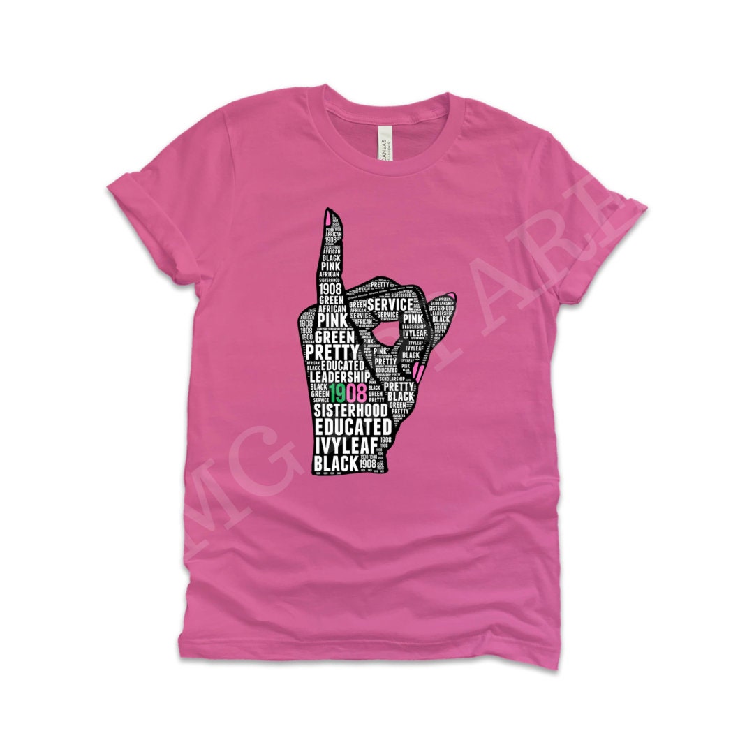 Hbcu Educated - 1908 - Pink And Green - Aka Shirts Hbcu Educated - 1908 - Pink And Green - Aka Shirts