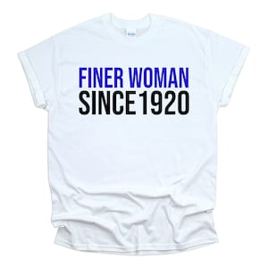 Finer Woman Since 1920 | HBCU Zeta Phi Beta Soror T-shirt