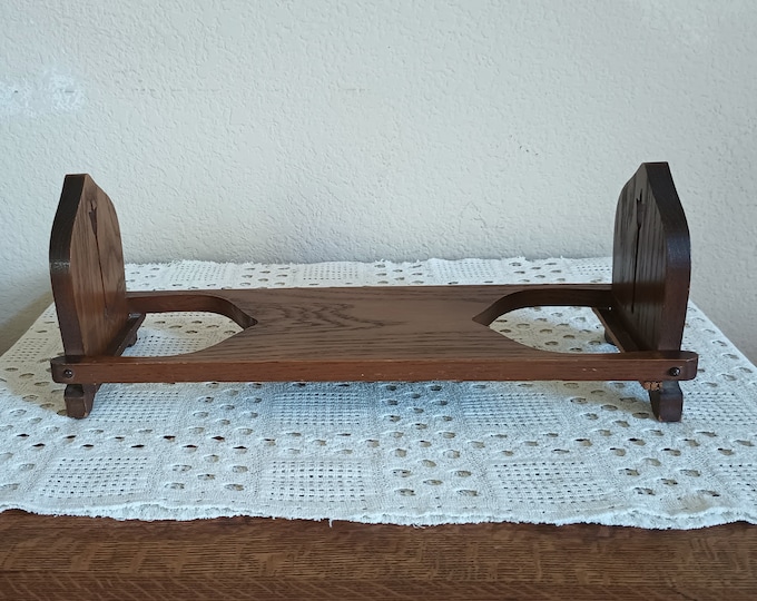 Vintage Folding Book Rack Etsy