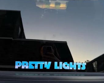 2024年新ロゴ!!! PL プリティライツ ホログラフィック カーデカール ビニール EDM ラップトップ Mac 電話 iPhone バンパーステッカー スラップ ウィンドウ