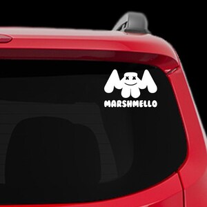 Marshmello Car Decal Vinyl Edm Laptop Mac Phone Iphone Bumper Etsy