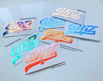 GRiZ -  Holographic Car Decal Vinyl EDM Laptop Mac Phone iPhone Bumper Sticker Slap Window