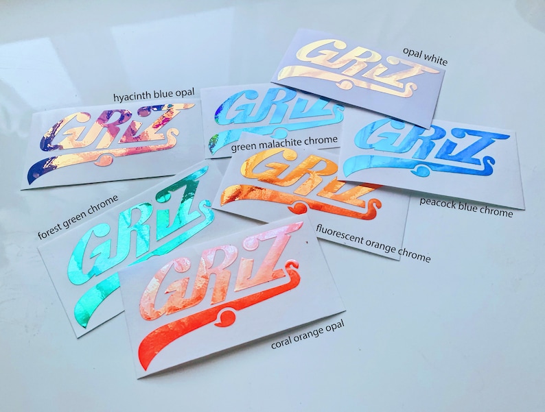 GRiZ - Holographic Car Decal Vinyl EDM Laptop Mac Phone iPhone Bumper Sticker Slap Window image 2
