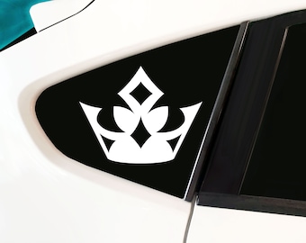 Crown Collection 4, Royalty King Queen Princess Prince Crown- Car Decal, laptop decal, window decal