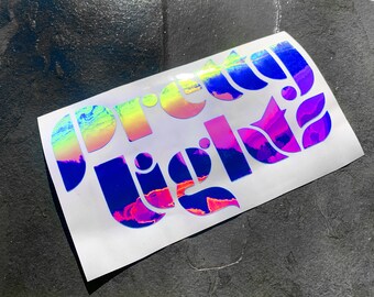 PL Pretty Lights 2024 ロゴ ホログラフィック カーデカール ビニール EDM ラップトップ Mac 電話 iPhone バンパーステッカー スラップ ウィンドウ