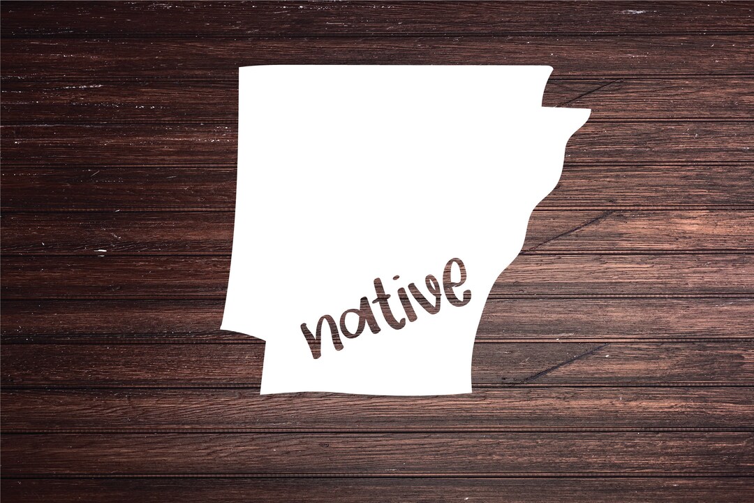 Arkansas Native Sticker Arkansas State Decal Native | Native State Sticker | Home State Decal ...
