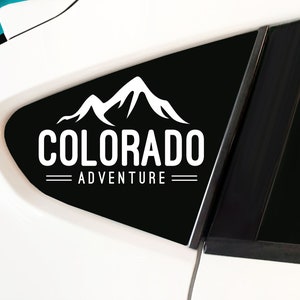 Colorado State Decal Adventure| Native State Sticker | Home State Decal | Car Decal, laptop decal, window decal