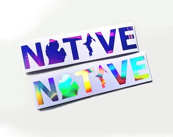 Michigan State Stickers &amp; Decals | Made In Michigan - Nudge Printing