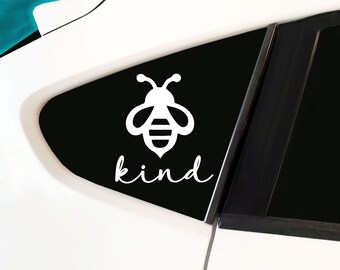 Bee Kind - Car Decal, laptop decal, window decal
