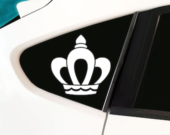 Crown Collection 13, Royalty King Queen Princess Prince Crown- Car Decal, laptop decal, window decal