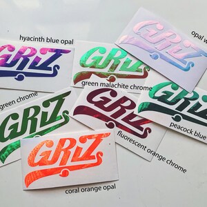 GRiZ - Holographic Car Decal Vinyl EDM Laptop Mac Phone iPhone Bumper Sticker Slap Window image 3